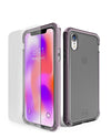 iPhone XR Case | Supreme Frost w/ Glass | Black Frost / Pink DuPont Bumper