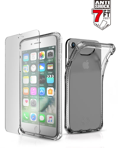 iPhone 8/7/6 Case | Spectrum w/ Glass | Transparent