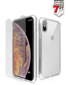 iPhone XS Max Case | HYBRID MKII w/ Glass | Frost Bumper / Transparent Back Plate